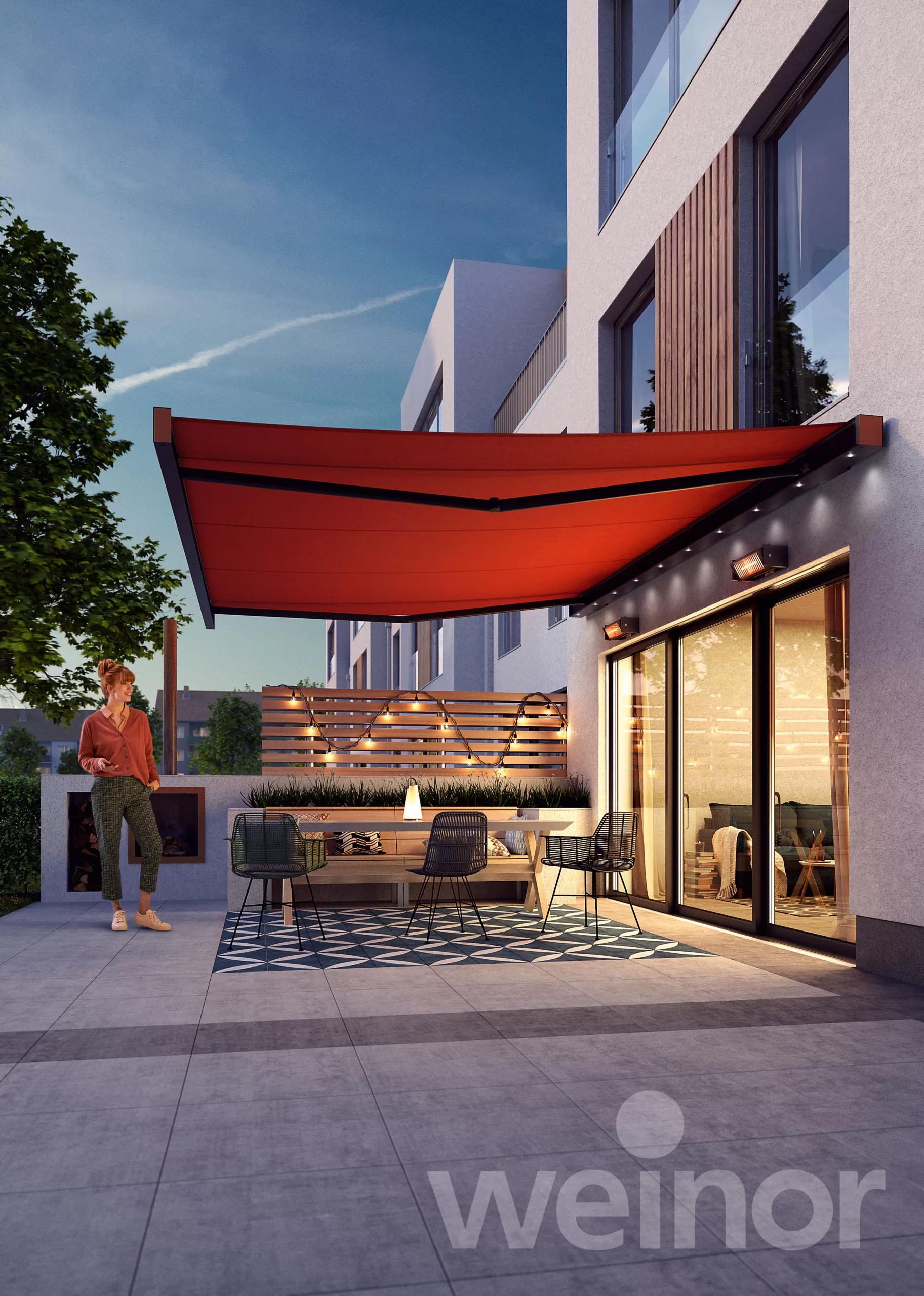 Solar Sunshades awning installation
